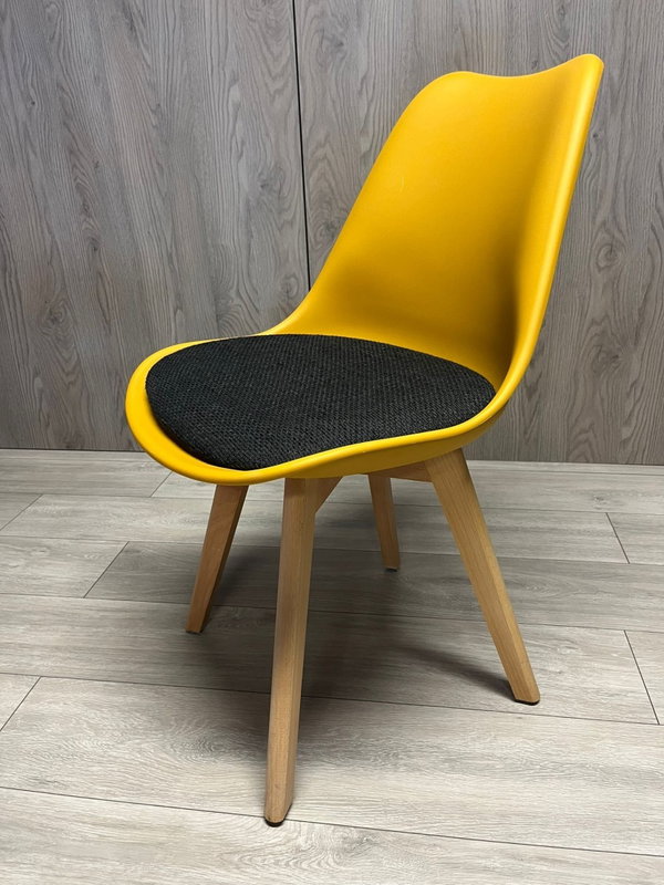 Krzeso skandynawskie MONZA HONEY BLACK FABRIC V
